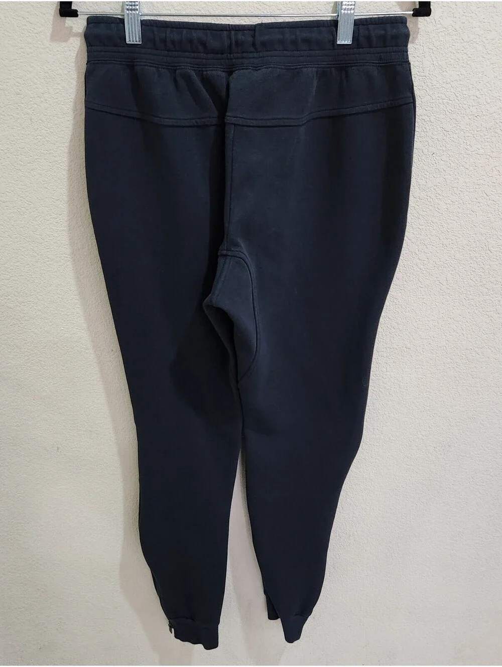 Nike tech pack Fleece Black Jogger Sweatpants Side Zippers Size Small tapered